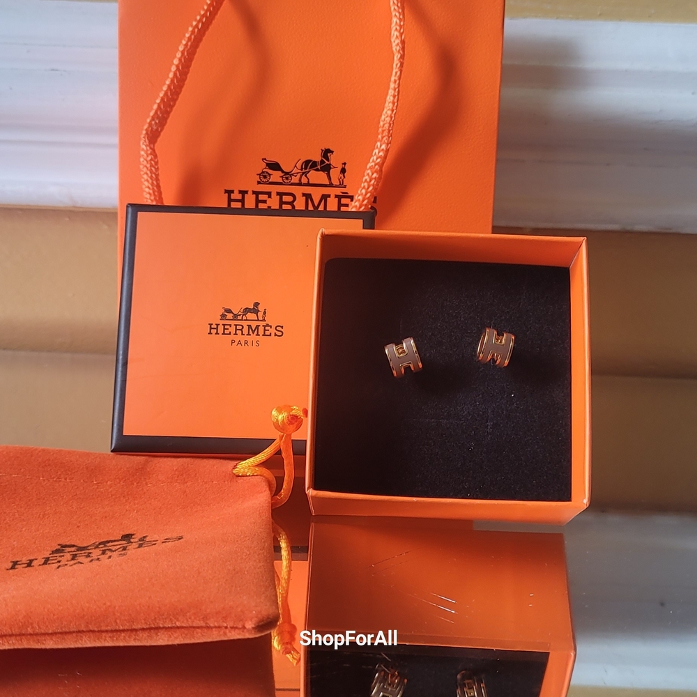 Hermès H MINI POP EARRING - Picture 2 of 12